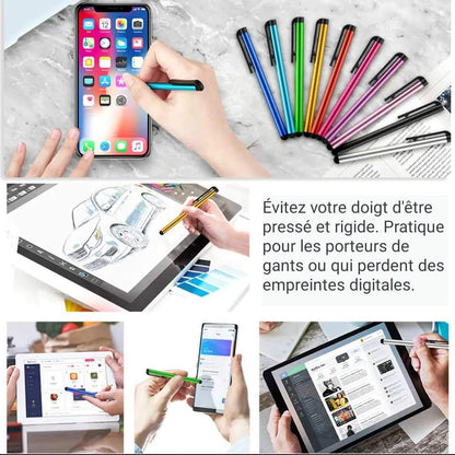 Stilo a tête souple universel pour téléphone & tablette قلم لمس احترافي للرسم والكتابة على الهاتف و التابلت