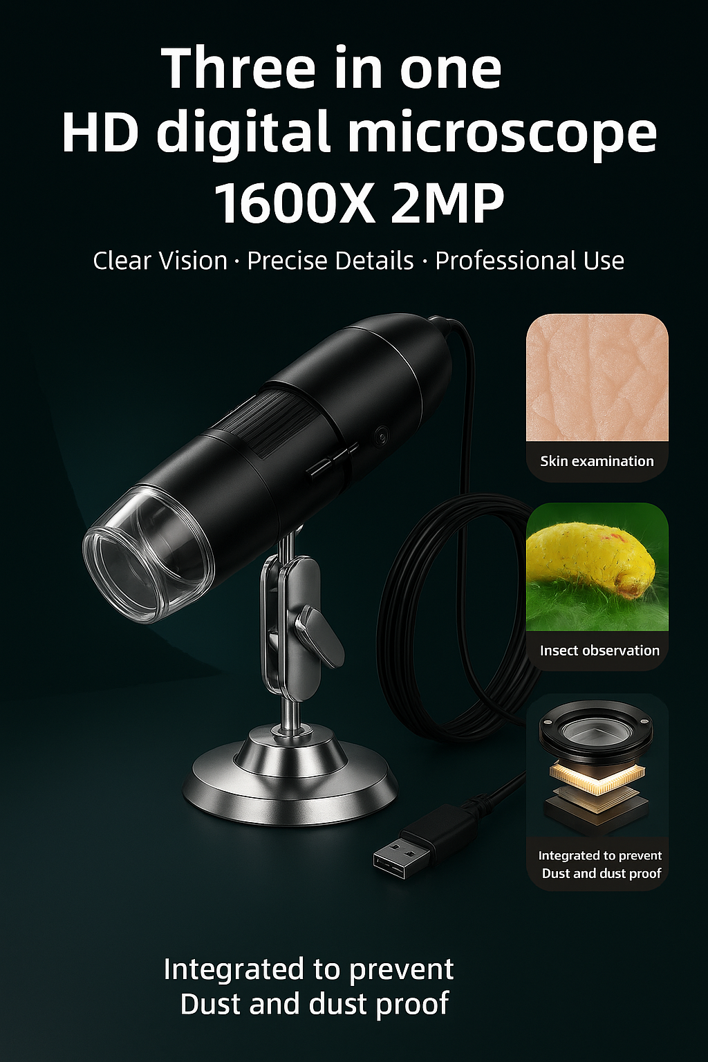 Microscope numérique 3 en 1 المجهر الرقمي